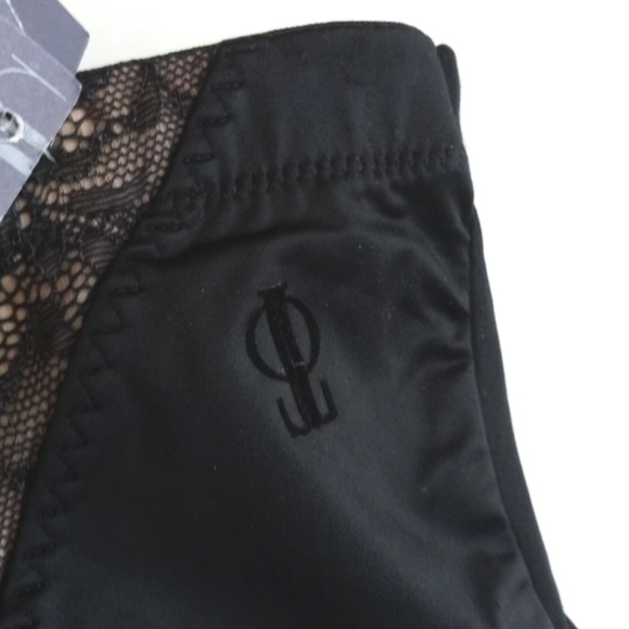 Jennifer Lopez Black Satin Nude High Waisted Body Shaping Nylon Blend Boyshort S - Picture 6 of 10